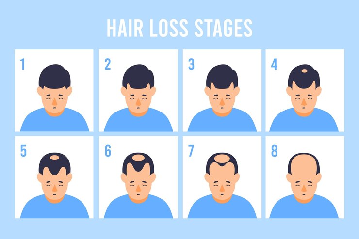 stages of Hair loss