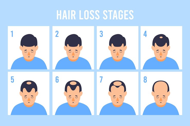 stages of Hair loss